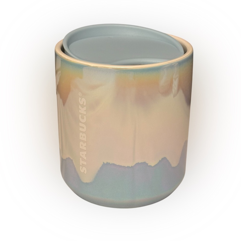 Starbucks Rainbow Glacier Drip Ceramic Cup Holiday 2023 Preowned